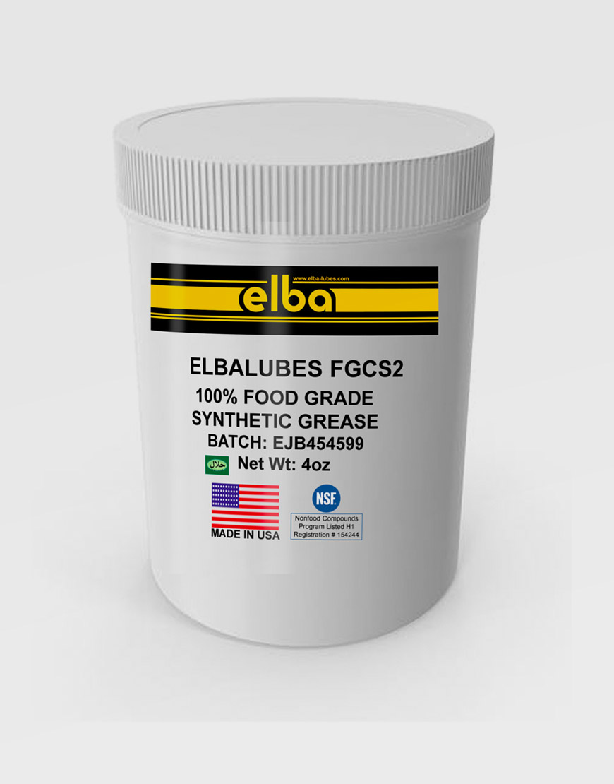 ELBALUBES FGCS 2 Food Grade Grease (4oz) - Elba Lubrication INC