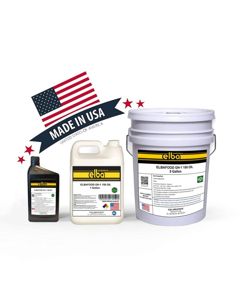 Food Grade Gear Oil 150 - Elba Lubrication Inc. USA